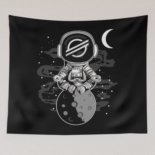 Item preview, Astronaut Yoga Stellar XLM Coin To The Moon Crypto Token Cryptocurrency Blockchain Wallet HODL designed and sold by AdamRoberts90.