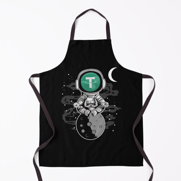 Item preview, Astronaut Yoga Tether USDT Coin To The Moon Crypto Token Cryptocurrency Blockchain Wallet HODL designed and sold by AdamRoberts90.