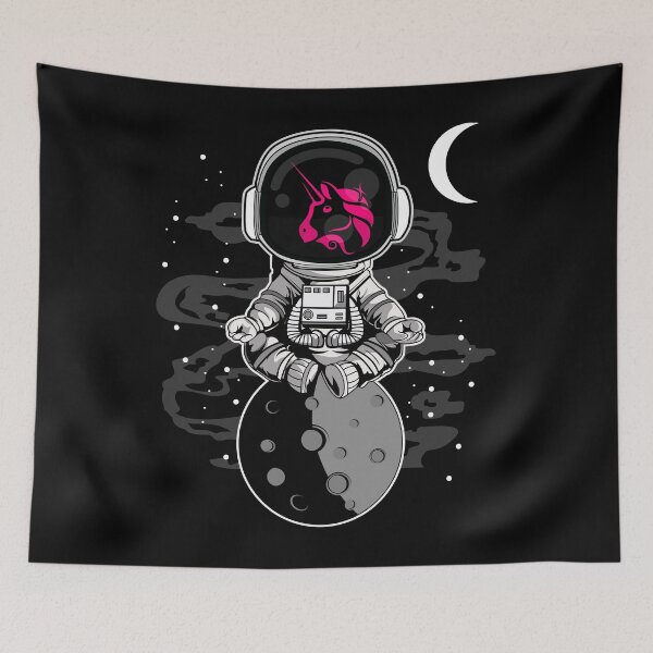 Item preview, Astronaut Yoga Uniswap UNI Coin To The Moon Crypto Token Cryptocurrency Blockchain Wallet HODL designed and sold by AdamRoberts90.