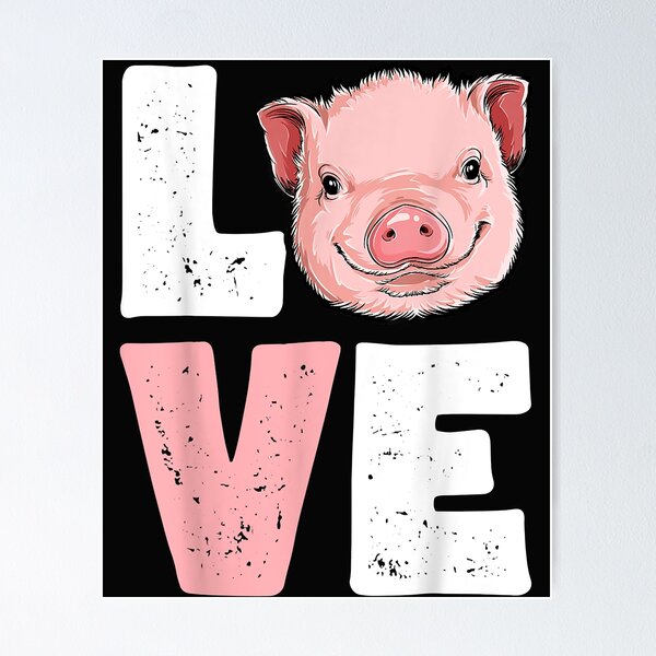 Artikelvorschau, I Love Pigs Funny Pig Lover Farmer Women Farm Animal Vintage Fun entworfen und verkauft von Mitzi12312.