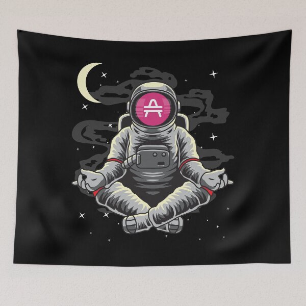 Item preview, Astronaut Yoga AMP Coin To The Moon Crypto Token Cryptocurrency Blockchain Wallet HODL designed and sold by AdamRoberts90.