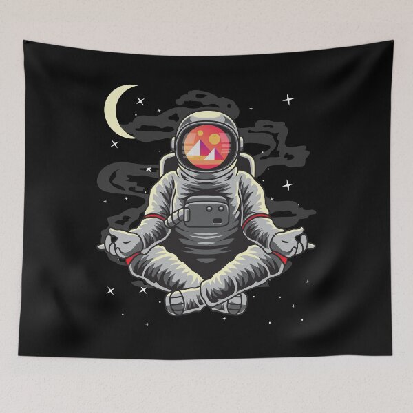 Item preview, Astronaut Yoga Decentraland MANA Coin To The Moon Crypto Token Cryptocurrency Blockchain Wallet HODL designed and sold by AdamRoberts90.