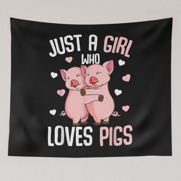 Item preview, Just A Girl Who Loves Pigs Kids Girls designed and sold by Mitzi12312.