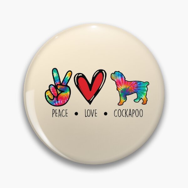 Item preview, Cockapoo Tie  Dye Peace Love Dog Mom  designed and sold by rafaeltto.