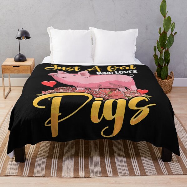 Item preview, Just A Girl Who Loves Pigs Shirt Pig For Girls Farmer designed and sold by Mitzi12312.