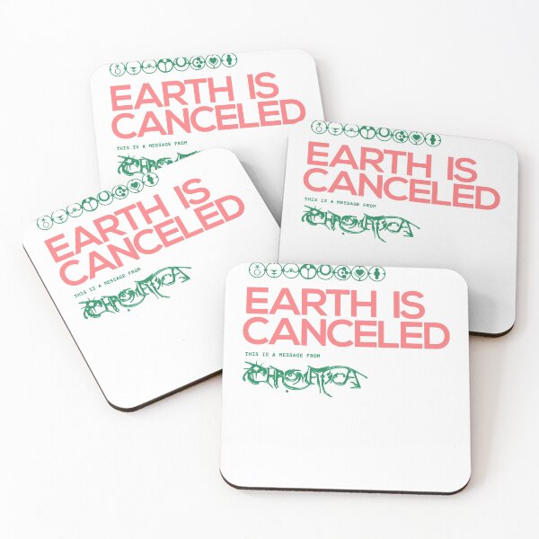 Item preview, Retro Vintage Earth Is Canceled (Gaga Chromatica Greenpink) Minimalist Art Little Monster designed and sold by JoelleLowe492.