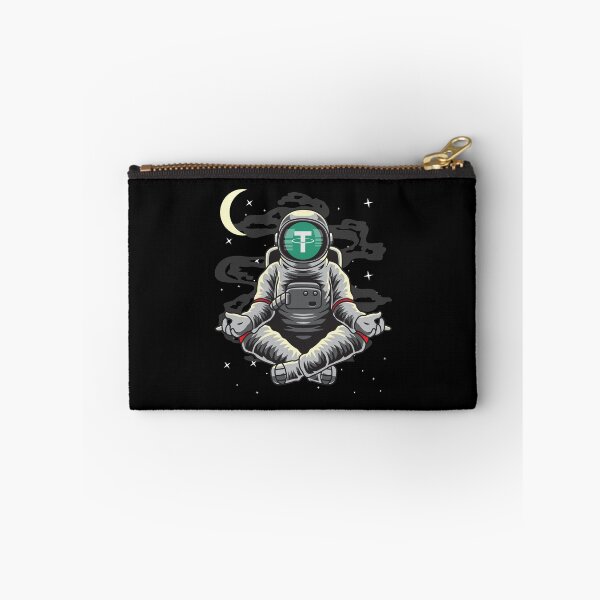 Item preview, Astronaut Yoga Tether USDT Coin To The Moon Crypto Token Cryptocurrency Blockchain Wallet HODL designed and sold by AdamRoberts90.