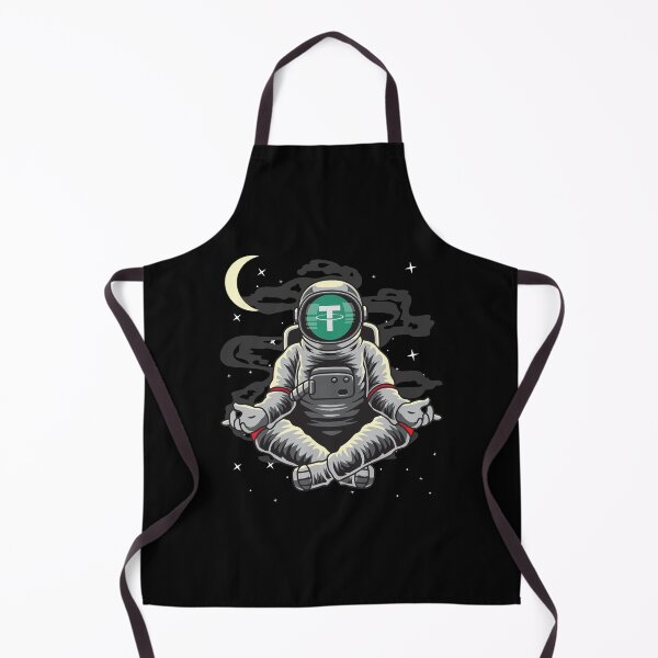 Item preview, Astronaut Yoga Tether USDT Coin To The Moon Crypto Token Cryptocurrency Blockchain Wallet HODL designed and sold by AdamRoberts90.