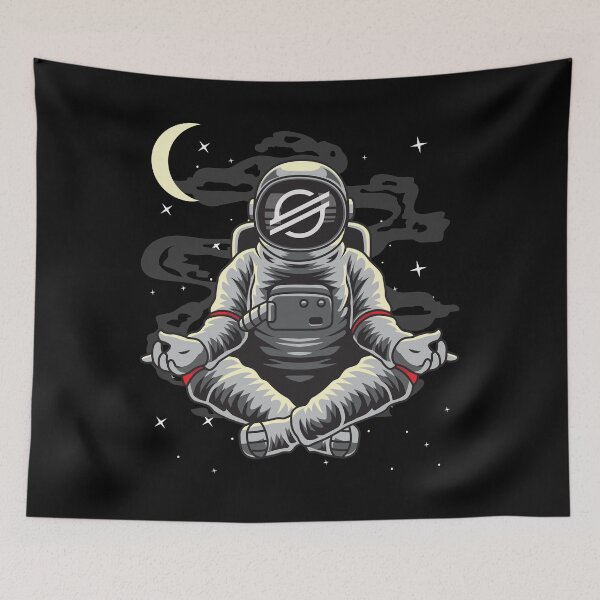 Item preview, Astronaut Yoga Stellar XLM Coin To The Moon Crypto Token Cryptocurrency Blockchain Wallet HODL designed and sold by AdamRoberts90.