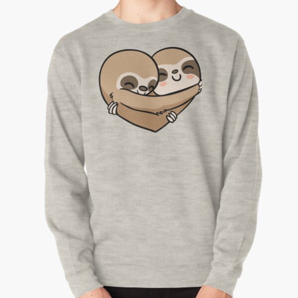 Sloth Heart Pullover Sweatshirt