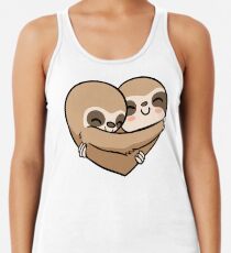 Sloth Heart Racerback Tank Top
