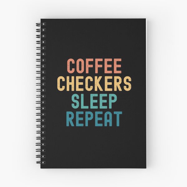 Item preview, Coffee Checkers Sleep Repeat - Funny Checkers & Coffee Gift designed and sold by kindxinn.