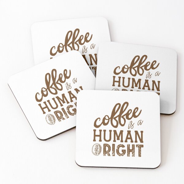 Item preview, Coffee is a human right Funny Stickers designed and sold by LETSTRIP.