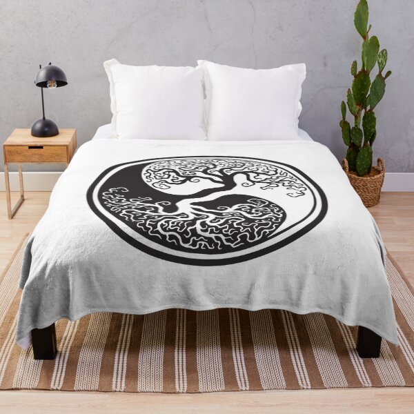 Item preview, Yin Yang Bonsai Tree Black & White designed and sold by Wantutriop.
