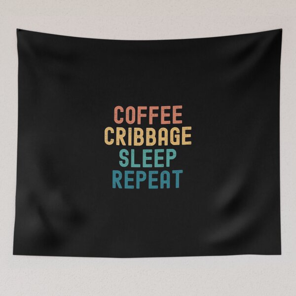 Item preview, Coffee Cribbage Sleep Repeat - Funny Cribbage & Coffee Gift designed and sold by kindxinn.