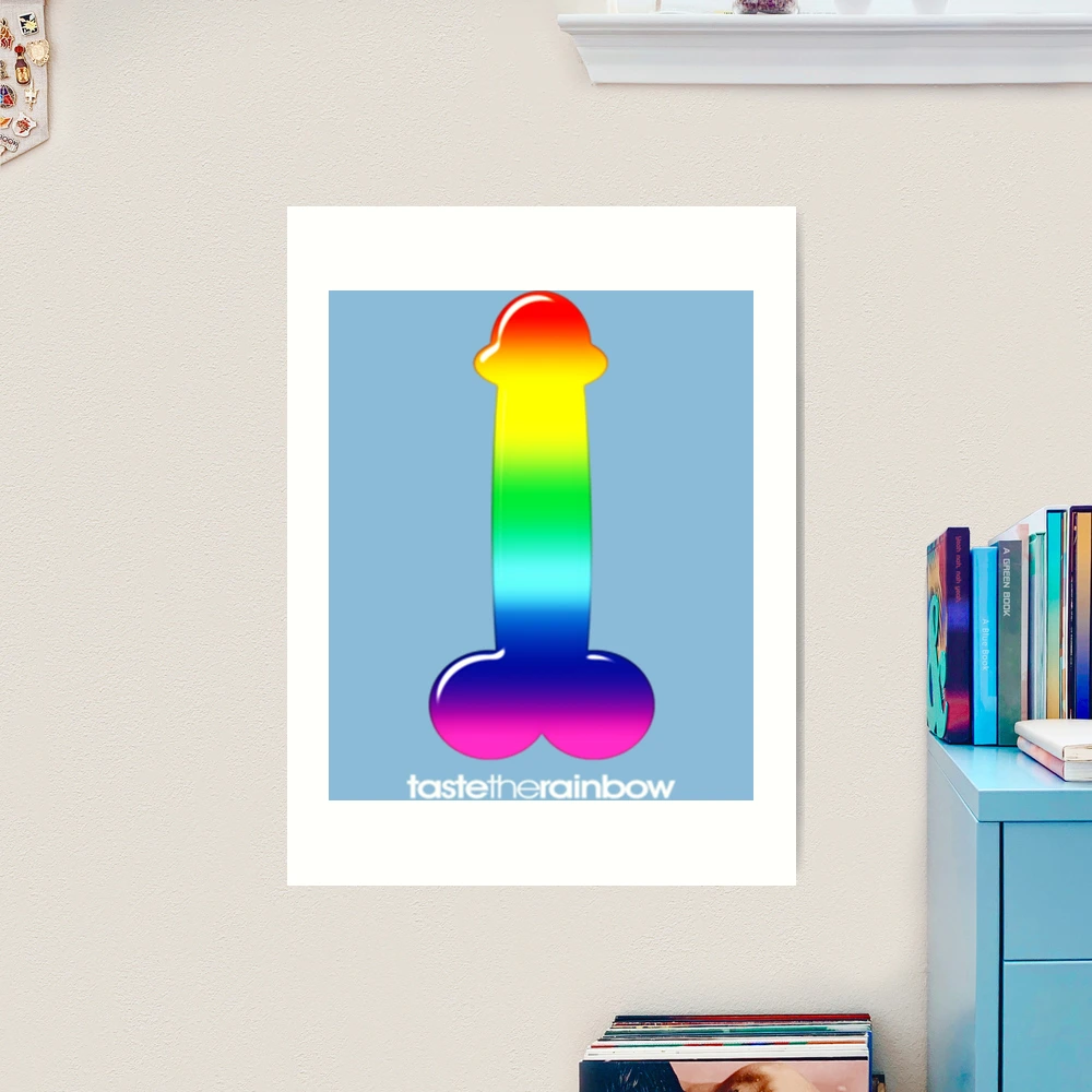 Gay rainbow Penis  Art Print for Sale by LiliputStore | Redbubble