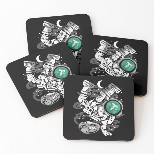 Item preview, Astronaut Hiphop Tether USDT Coin To The Moon Crypto Token Cryptocurrency Blockchain Wallet HODL designed and sold by AdamRoberts90.