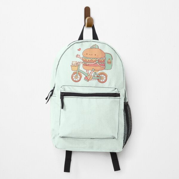 Item preview, Cute Burger On Bicycle, Fast Food Delivery designed and sold by rustydoodle.