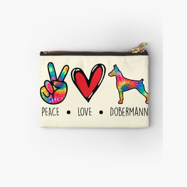 Item preview, Dobermann Tie  Dye Peace Love Dog Mom  designed and sold by rafaeltto.
