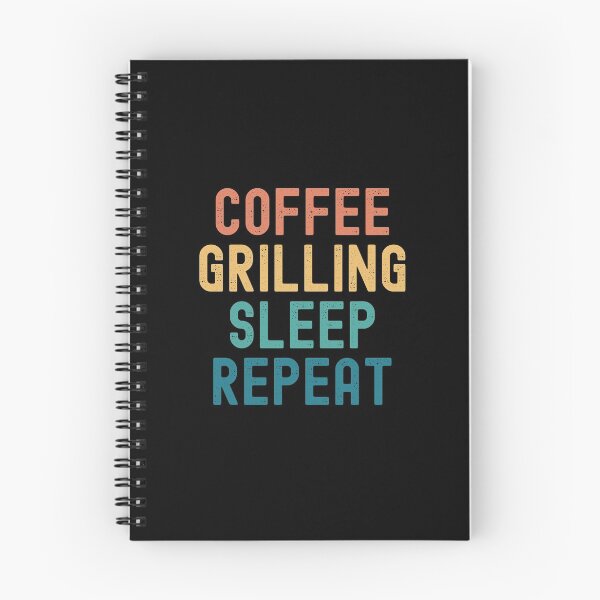 Item preview, Coffee Grilling Sleep Repeat - Funny Grilling & Coffee Gift designed and sold by kindxinn.