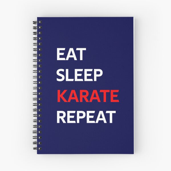 Item preview, Eat Sleep Karate Repeat designed and sold by CatArtStore.