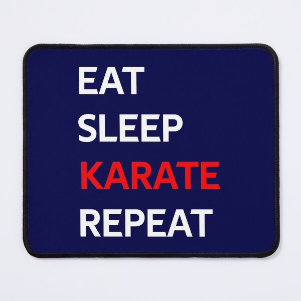 Item preview, Eat Sleep Karate Repeat designed and sold by CatArtStore.