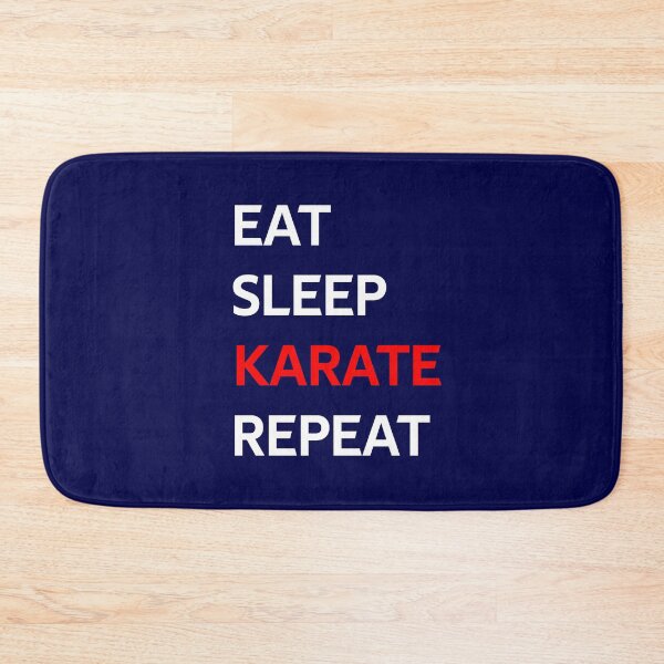 Item preview, Eat Sleep Karate Repeat designed and sold by CatArtStore.