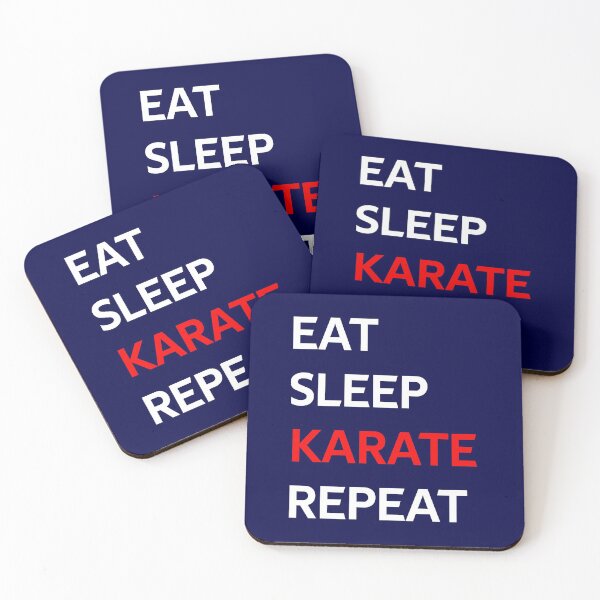 Item preview, Eat Sleep Karate Repeat designed and sold by CatArtStore.