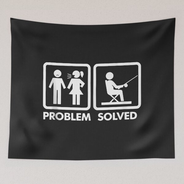 Item preview, Problem Solved Fishing Funny Relationship Yelling Wife designed and sold by Siosaia88.