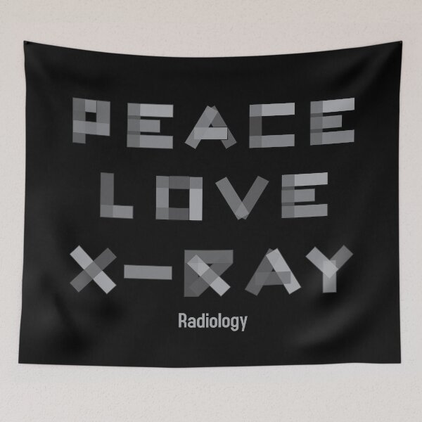 Item preview, Peace Love X-Ray Radiology Shirt designed and sold by onzpacesdesign.