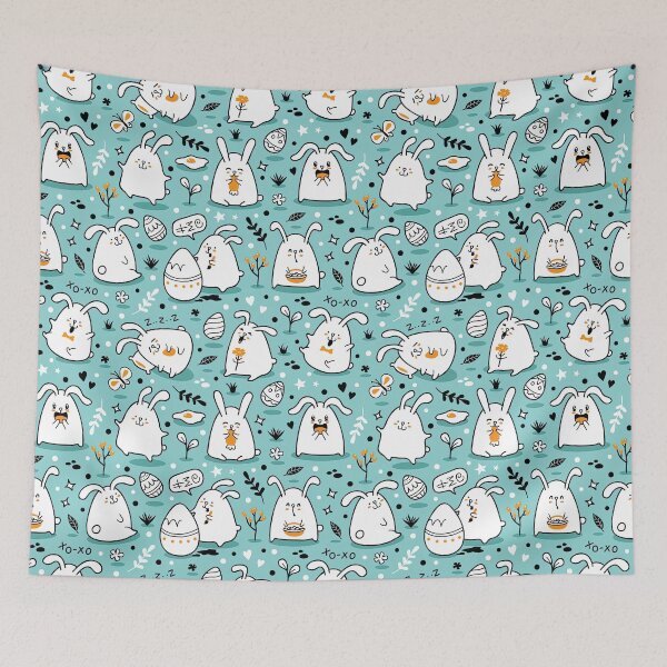 Item preview, Kawaii Bunny Plush, Kawaii Bunny Pattern, Kawaii, Bunny, Pattern designed and sold by graphic-genie.