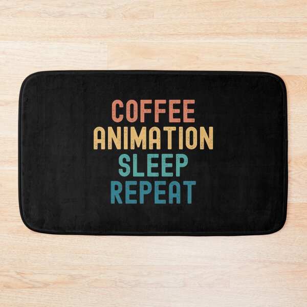 Item preview, Coffee Animation Sleep Repeat - Funny Animation & Coffee Gift designed and sold by kindxinn.
