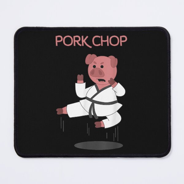 Item preview, Pork Chop - Funny Pig Karate Pun designed and sold by Mitzi12312.