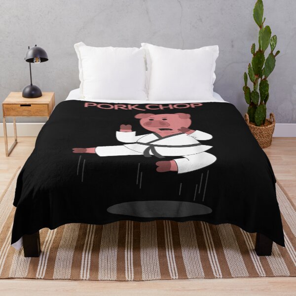 Item preview, Pork Chop - Funny Pig Karate Pun designed and sold by Mitzi12312.