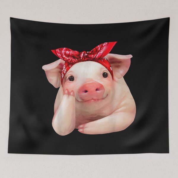 Item preview, Red Bandanna Pig Funny I Love Piggy designed and sold by Mitzi12312.