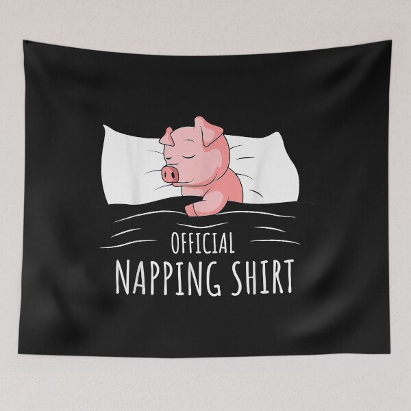 Item preview, Sleeping Pig Lover Swine Official Napping designed and sold by Mitzi12312.