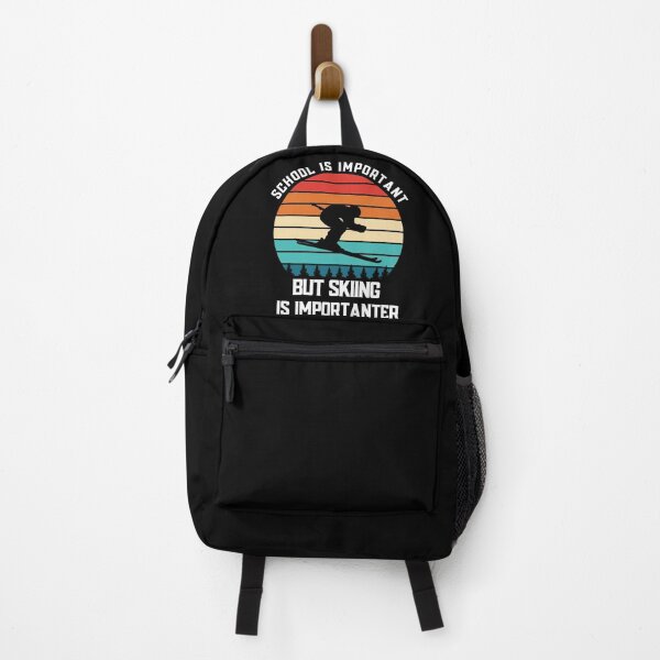 Item preview, School Is Important But Skiing Is Importanter Winter Sport designed and sold by CandyLoo.