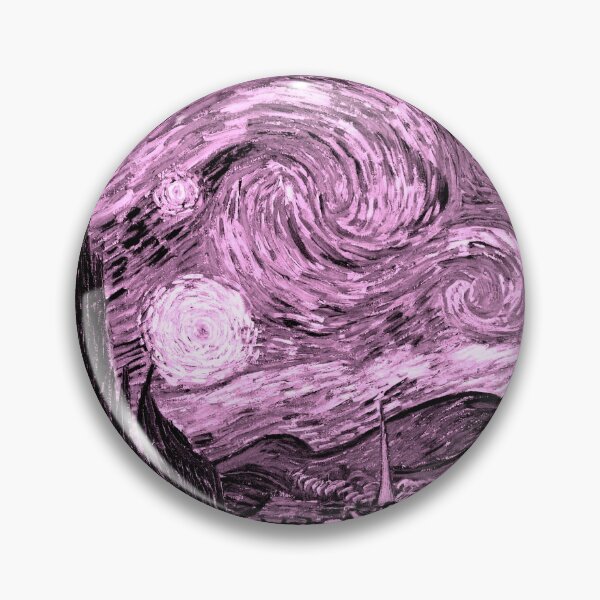 Item preview, Rose Pink The Starry Night by Vincent Van Gogh designed and sold by SimpleJoyStyle.
