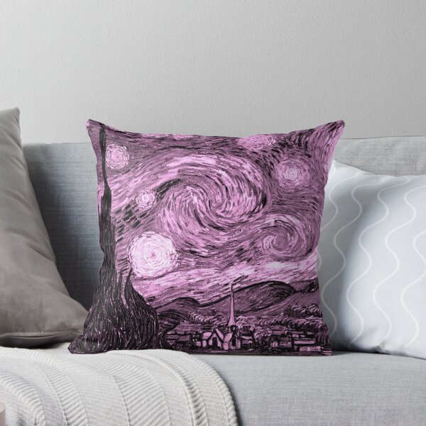 Item preview, Rose Pink The Starry Night by Vincent Van Gogh designed and sold by SimpleJoyStyle.