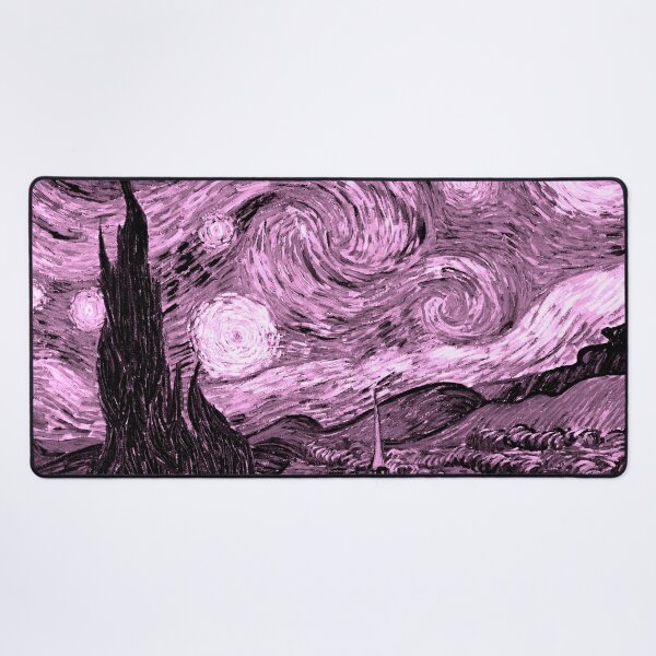 Item preview, Rose Pink The Starry Night by Vincent Van Gogh designed and sold by SimpleJoyStyle.
