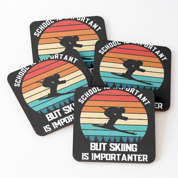Item preview, School Is Important But Skiing Is Importanter Winter Sport   designed and sold by CandyLoo.