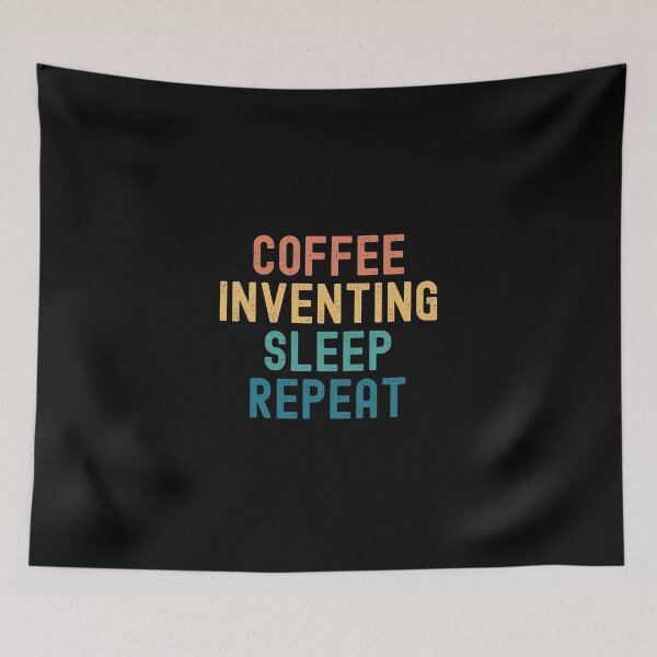 Item preview, Coffee Inventing Sleep Repeat - Funny Inventing & Coffee Gift designed and sold by kindxinn.