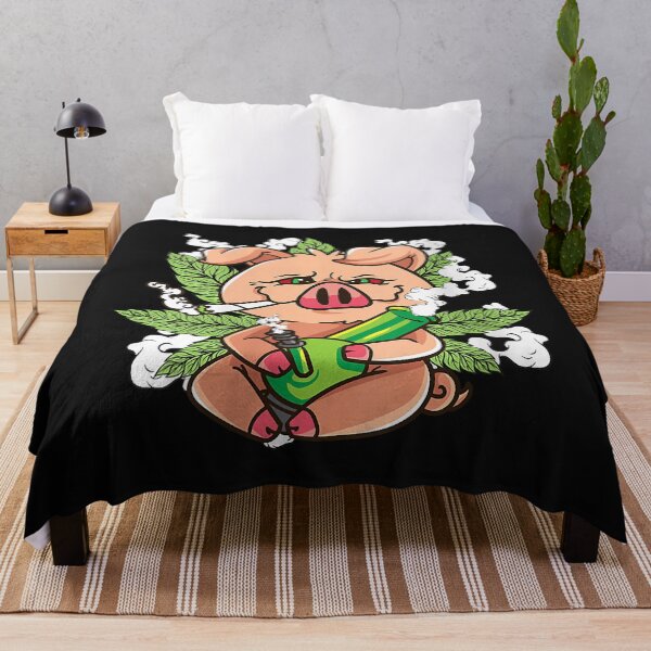 Item preview, Womens Pig Lover Pig Smoking Joint Holding Weed Bong Pig Marijuana designed and sold by Mitzi12312.
