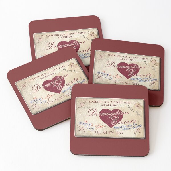 Item preview, Dreamytime Escorts Business Card - Mr Jolly Lives Next Door Inspired designed and sold by RetroTeeStudio.