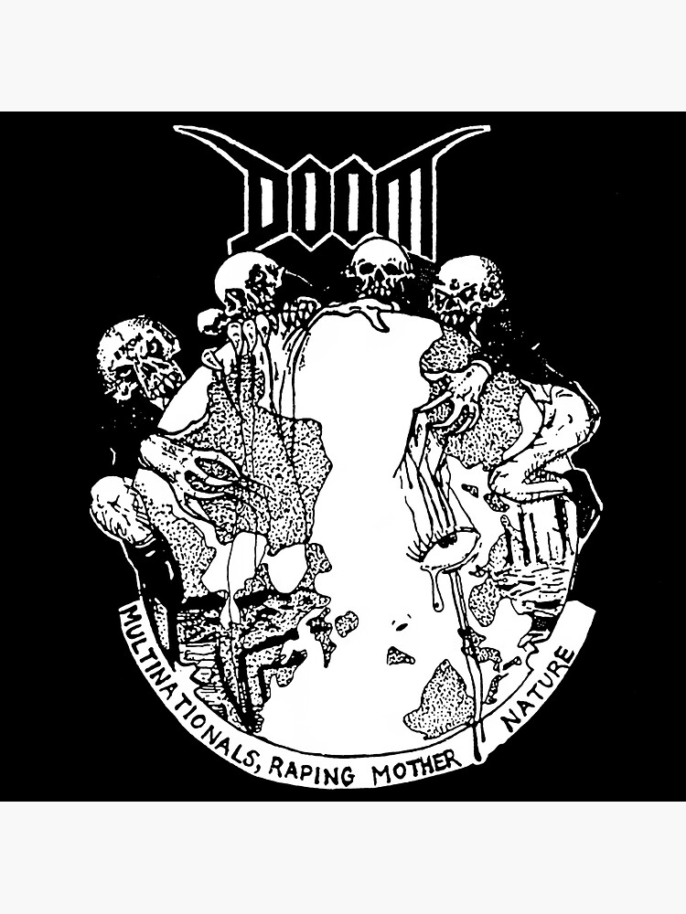Doom Band Sticker For Sale By Neonlucifer Redbubble