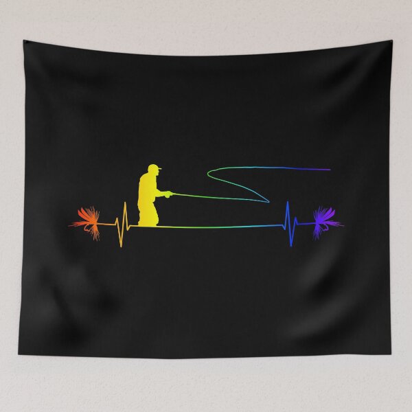 Item preview, Fisherman fishing passion heartbeat designed and sold by Hypershirty.
