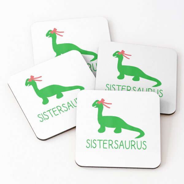 Item preview, SISTERSAURUS Fun Dinosaur Sister and Bow T Shirt designed and sold by LekChanshirt.