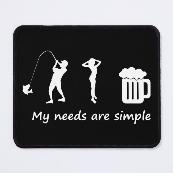 Item preview, Fisherman fishing passion simple needs designed and sold by Hypershirty.