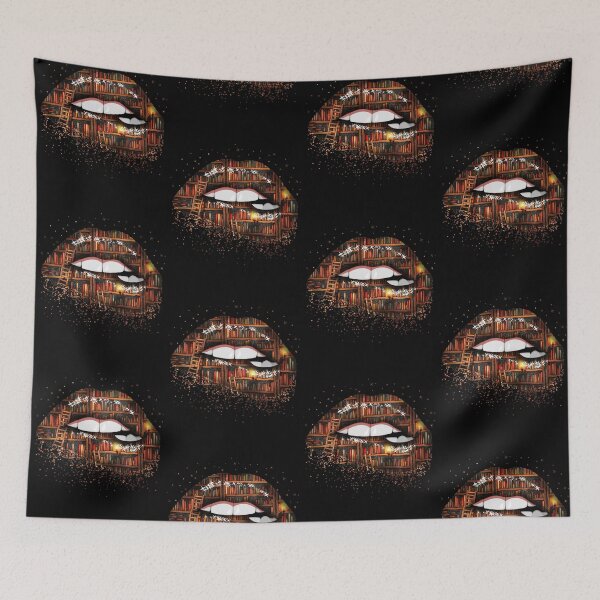 Item preview, Funny Hippie Book Lovers Lips Reading Bookworm Life Birthday designed and sold by tuanitus.