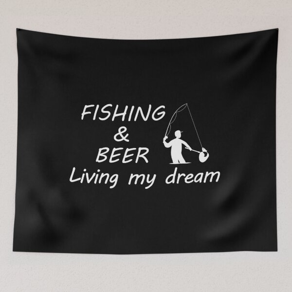 Item preview, Fishing and beer fun fishing passion designed and sold by Hypershirty.